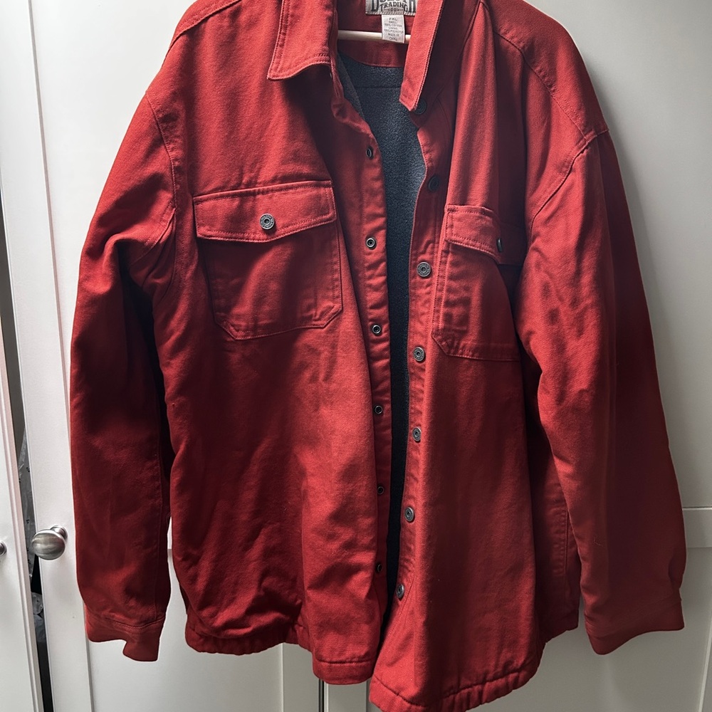 Duluth Trading Co Men's Red Shirt Jacket